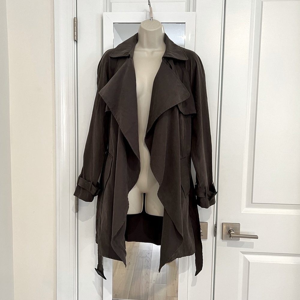 NWT Ellison Trench Duster | Dark gray size Small